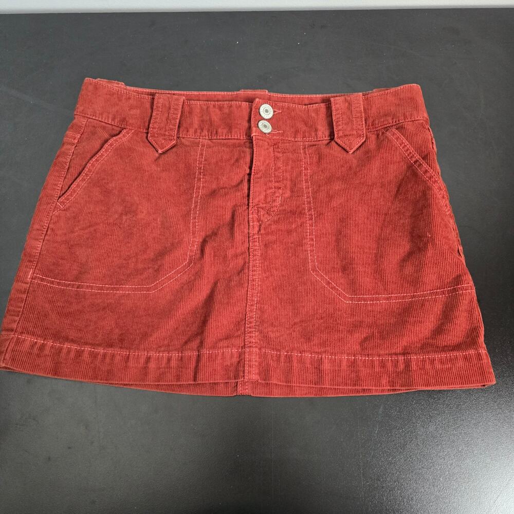 American Eagle corduroy miniskirt with square front pockets size 2